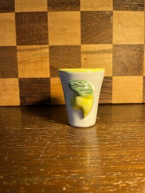Hand Painted Limoncello Shot Glass